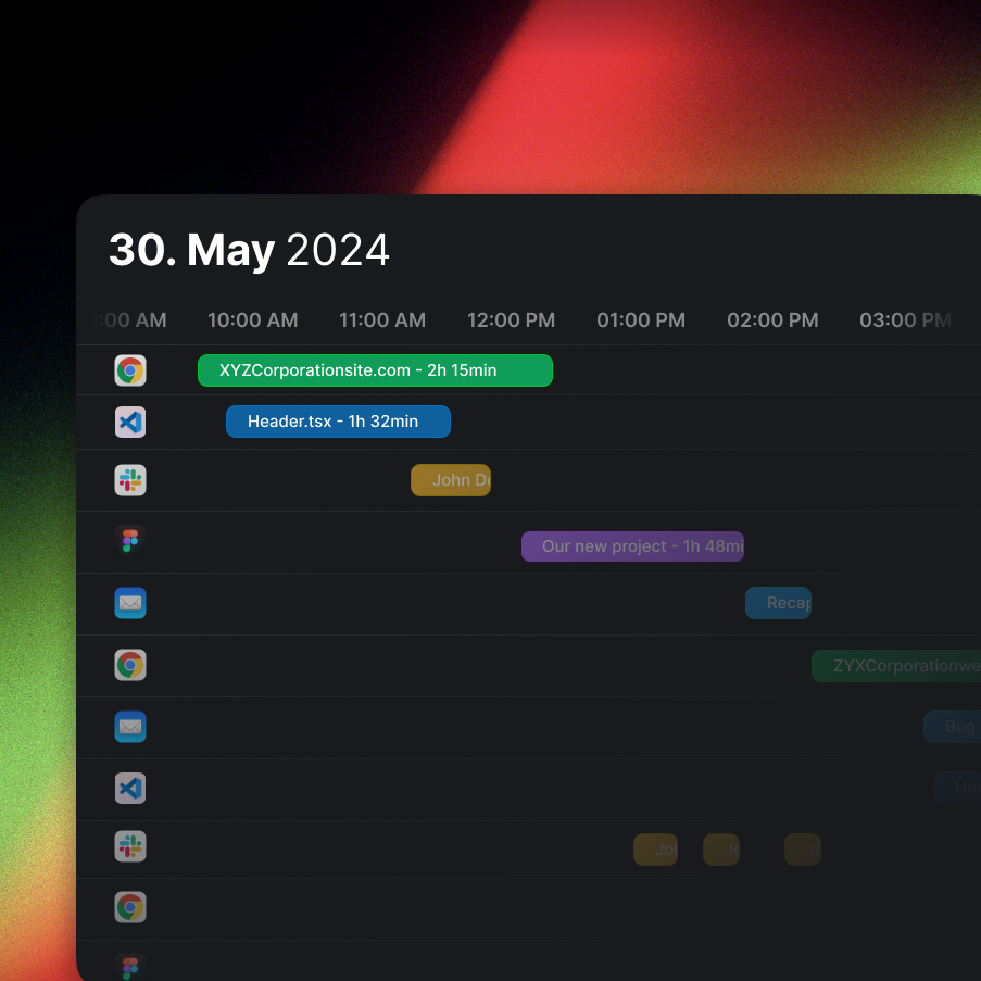 See a visual representation of your application flow and how your day went & log sessions directly from the flow.